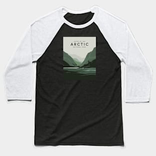 Gates of the Arctic National Park Travel Poster Landscape Baseball T-Shirt